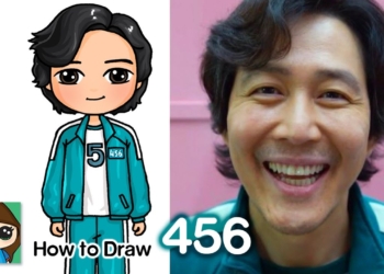 How to Draw Squid Game Player 456 Gi-Hun