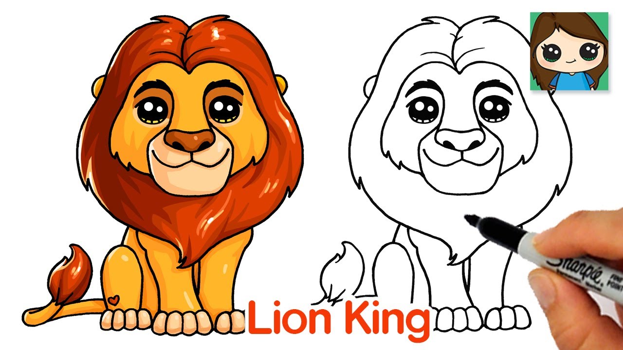 How to Draw The Lion King  Mufasa