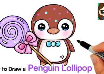 How to Draw Wiwee  Penguin & Lollipop Squishy | Moriah Elizabeth