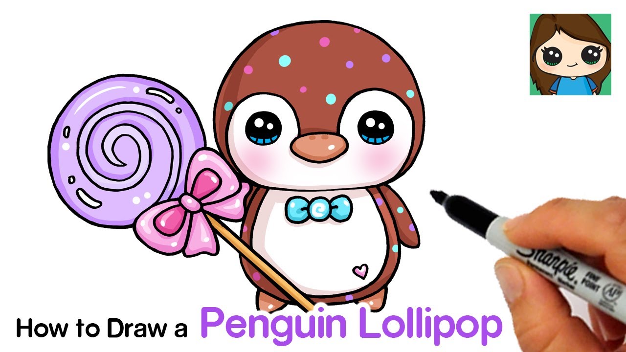 How to Draw Wiwee  Penguin & Lollipop Squishy | Moriah Elizabeth