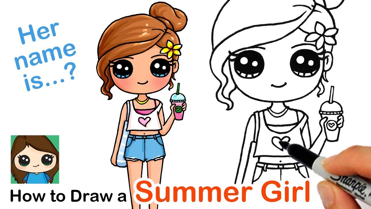 How to Draw a Cute Girl | Summer Art Series #7
