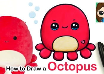 How to Draw a Cute Octopus Easy | Squishmallows