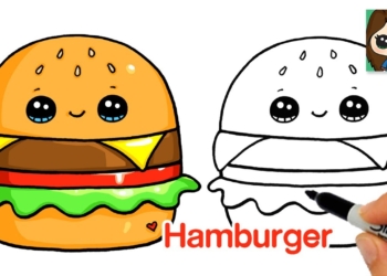 How to Draw a Hamburger Easy Squishmallow