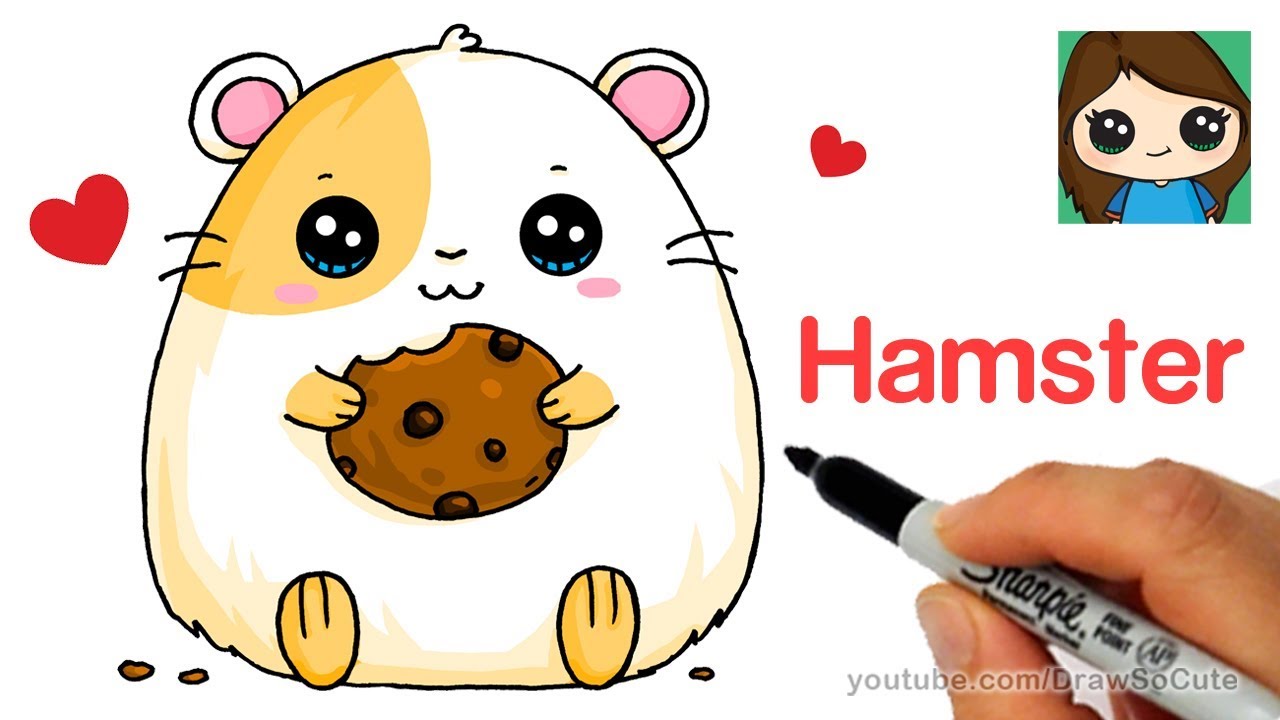 How to Draw a Hamster Super Easy
