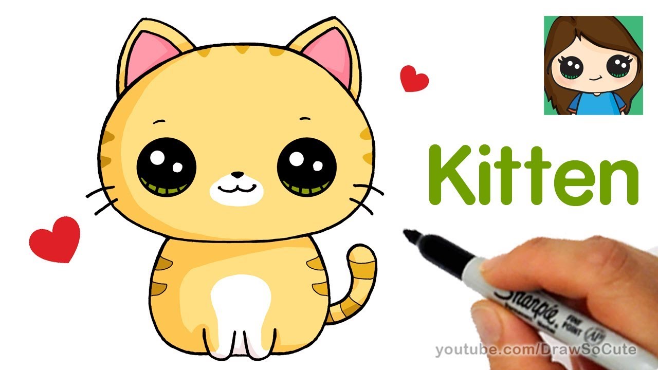 How to Draw a Kitten Super Easy