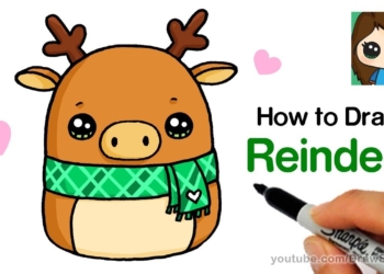 How to Draw a Reindeer Easy | Squishmallows