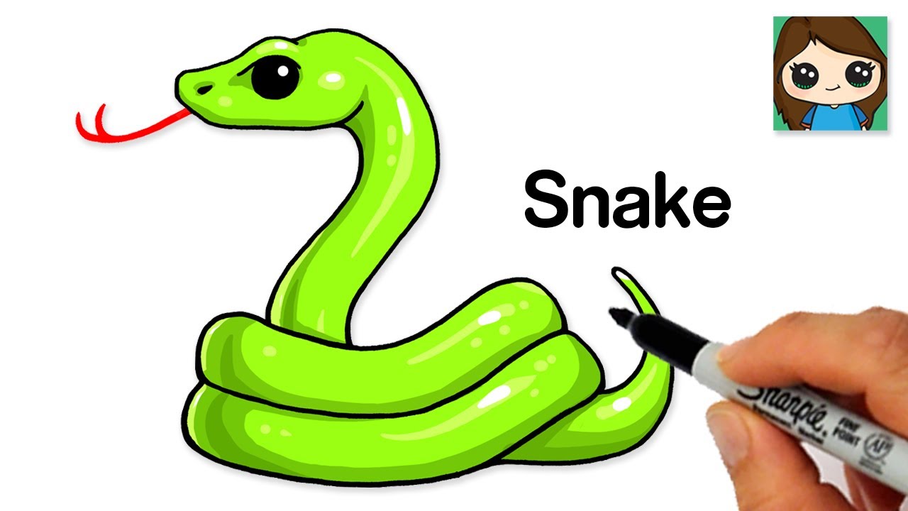 How to Draw a Snake Easy Emoji