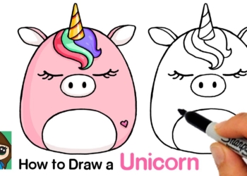 How to Draw a Unicorn  Squishmallow