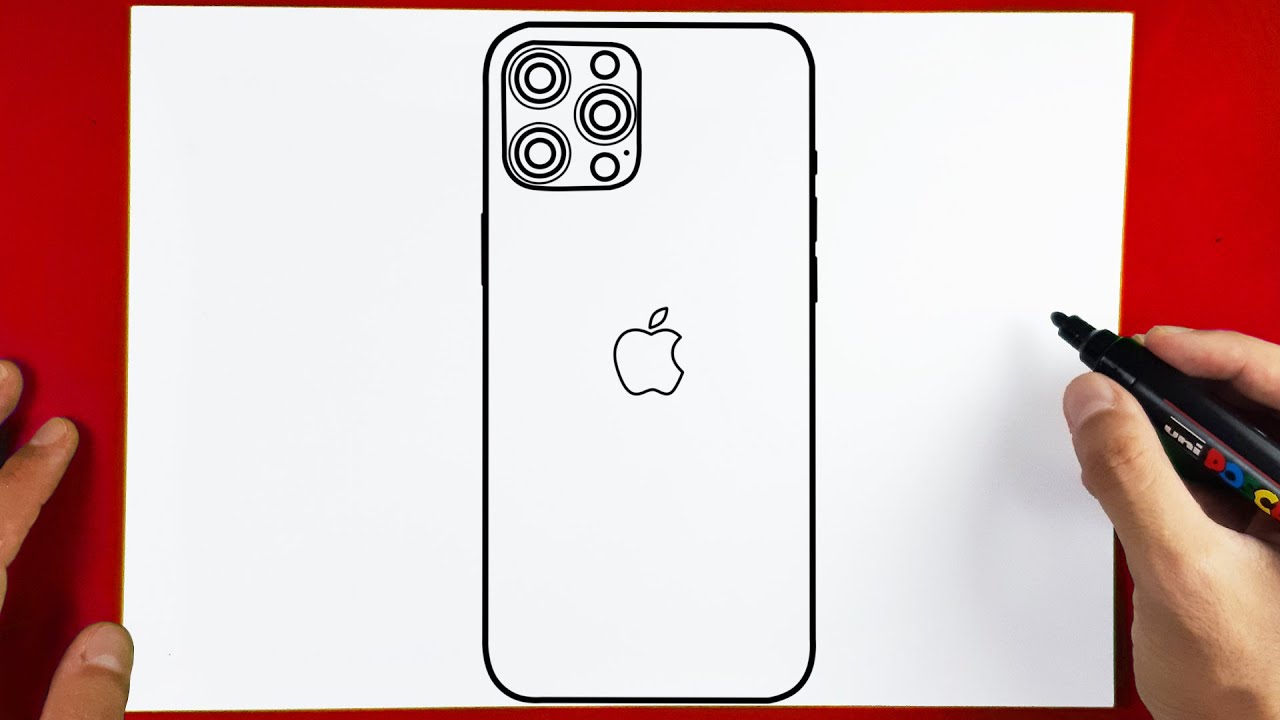 How to Draw iPhone 13 Pro - Apple