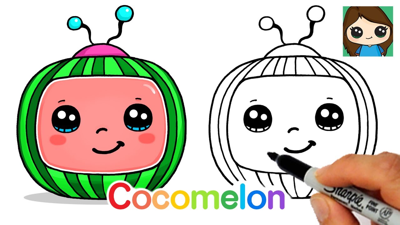 How to Draw the Cocomelon Logo Easy