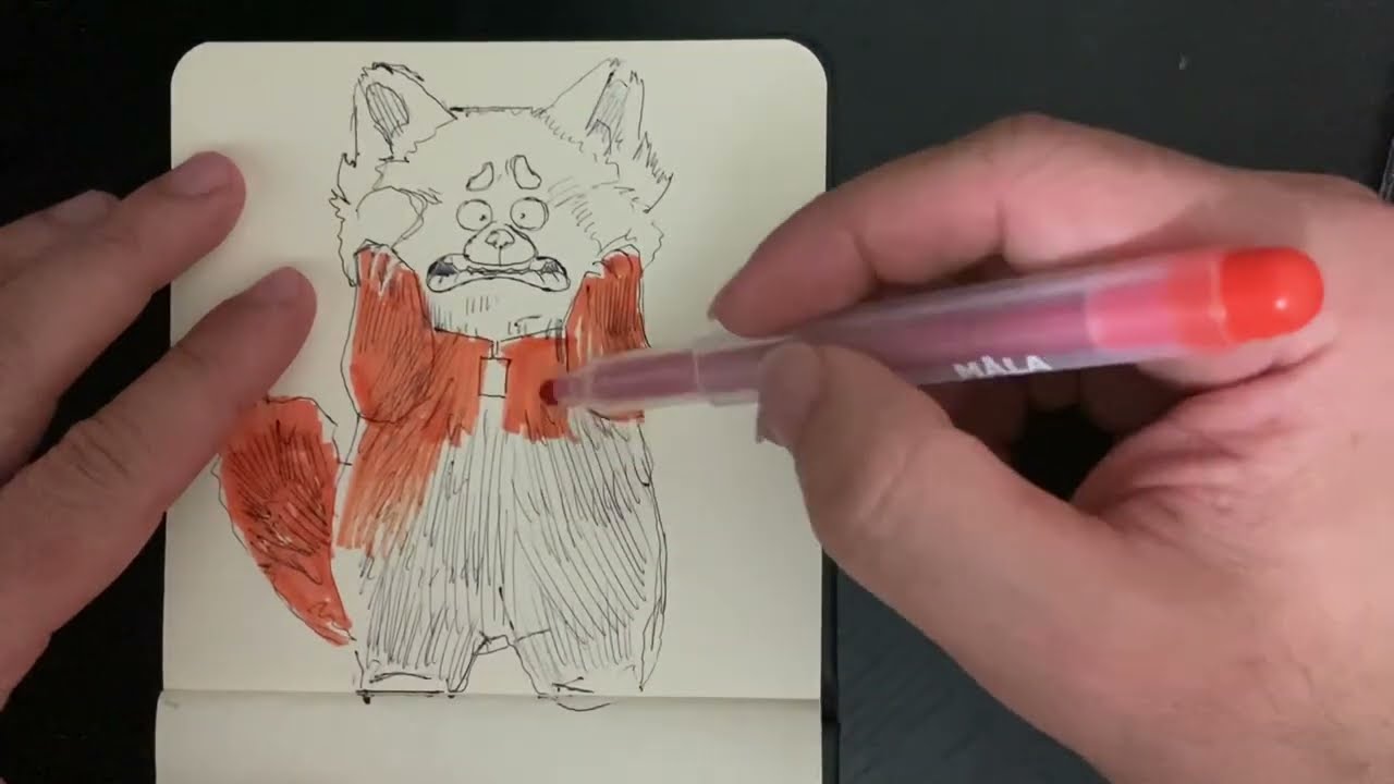 How to draw Devon from Turning Red | Red Panda drawing form Turning Red