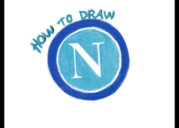 How to draw Napoli logo - ssc napoli logo drawing