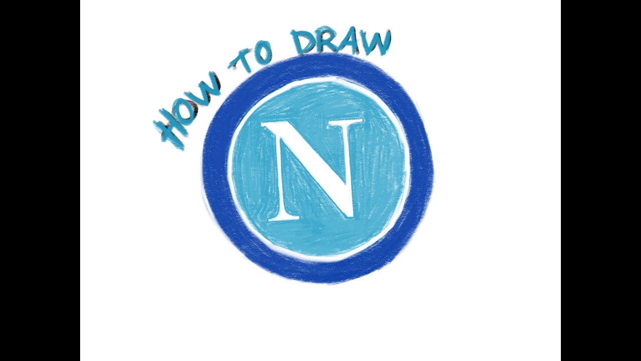 How to draw Napoli logo - ssc napoli logo drawing