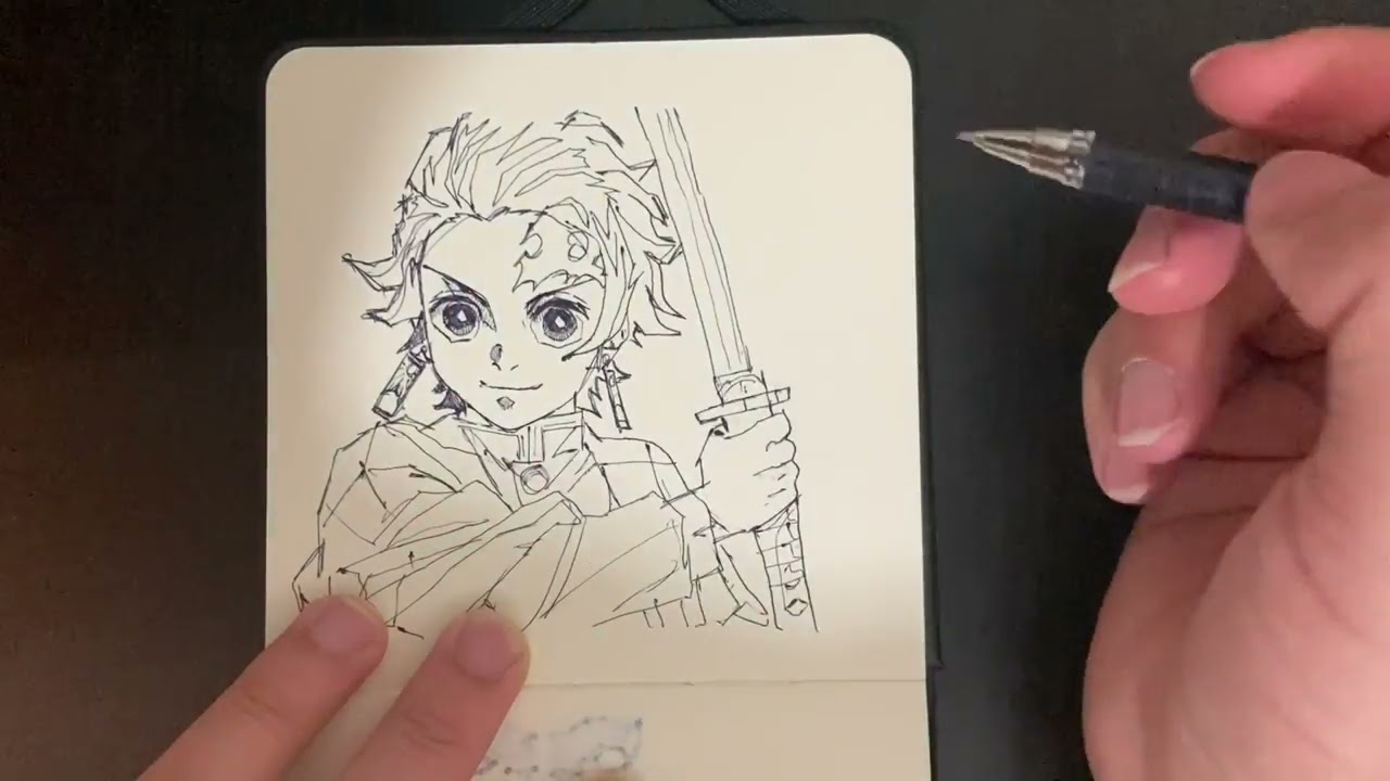 How to draw Tanjiro Kamado | Tanjiro Kamado drawing (demon slayer)