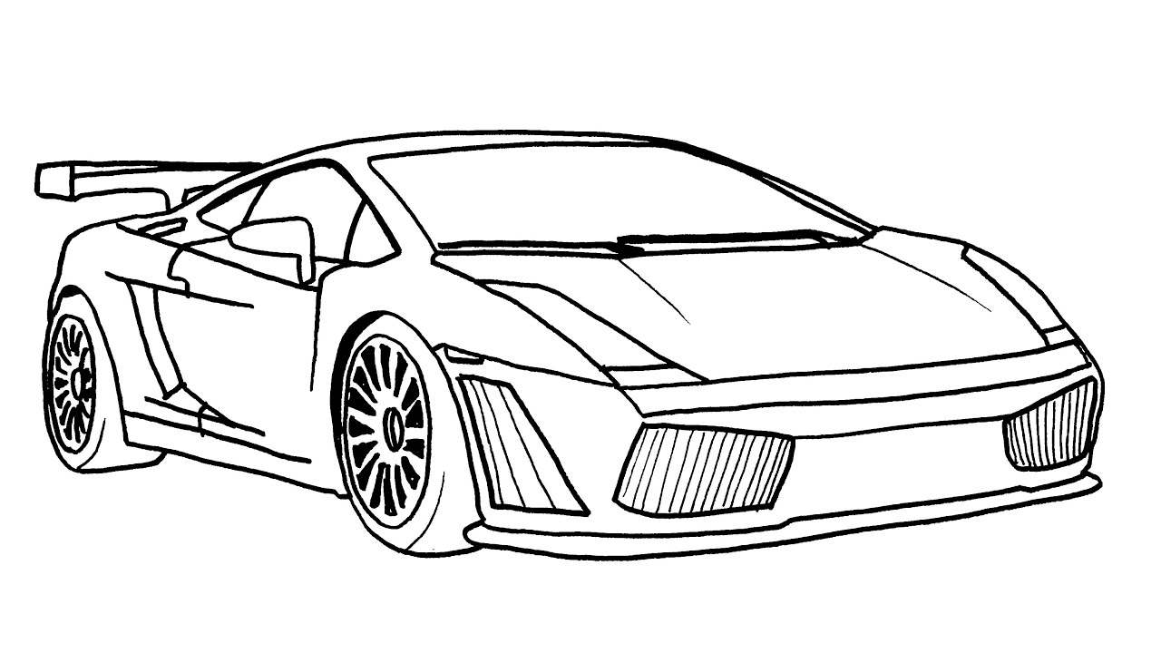 How to draw a Lamborghini Easy || Car Drawing Step by Step || Kolay Spor Araba Çizimi