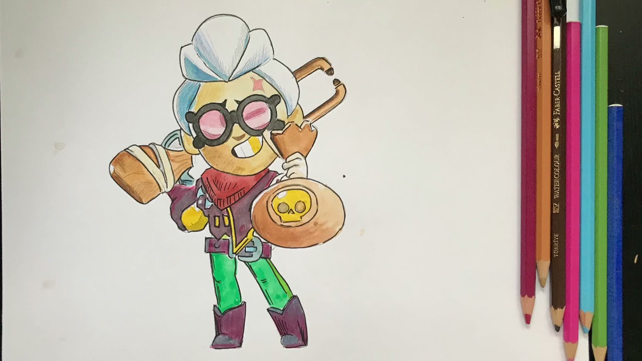 How to draw brawl stars Belle | New brawler Belle drawing