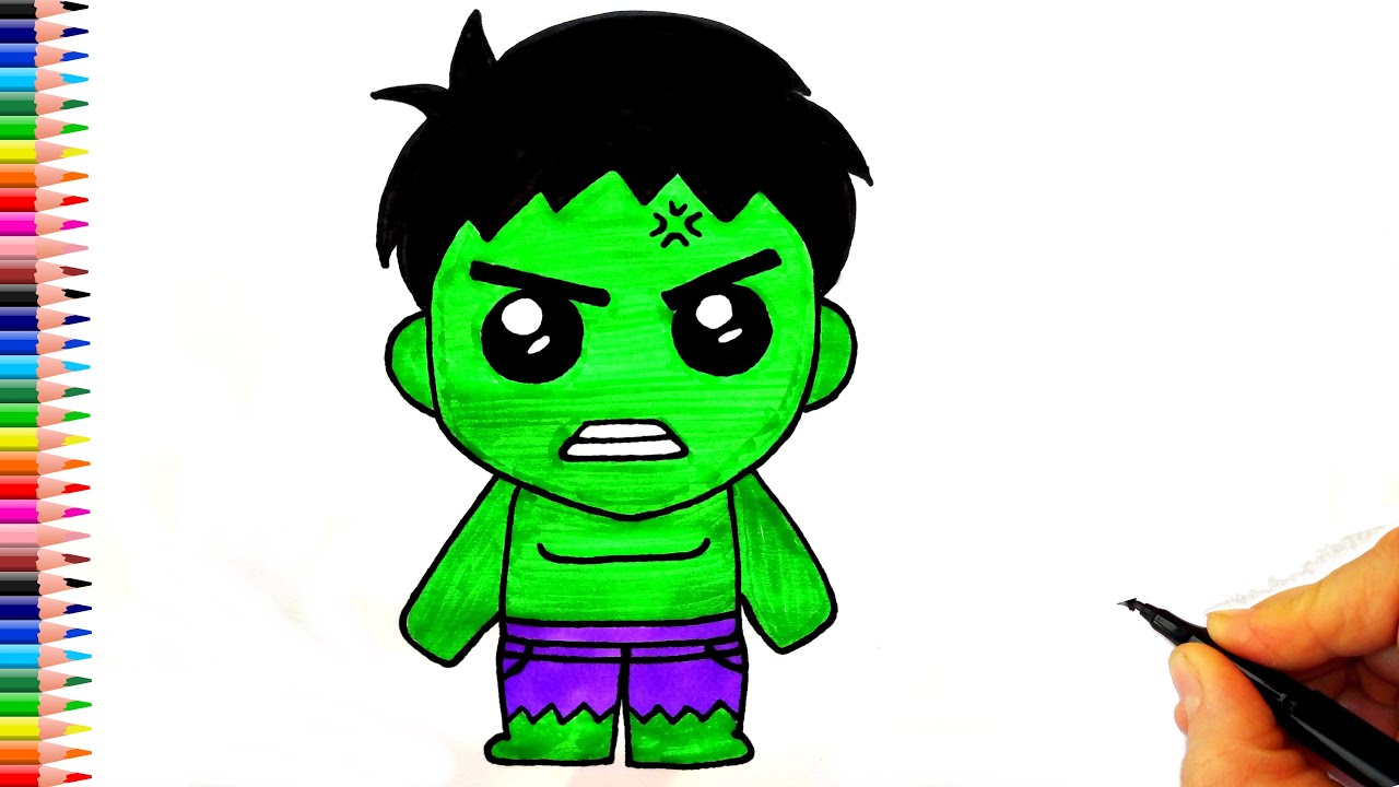 Hulk Nasıl Çizilir? - Hulk Çizimi - Hulk Resmi Çizimi - How To Draw Hulk