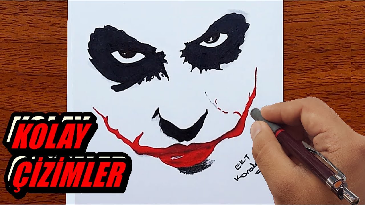 Joker çizimi nasıl çizilir /  kolay çizimler