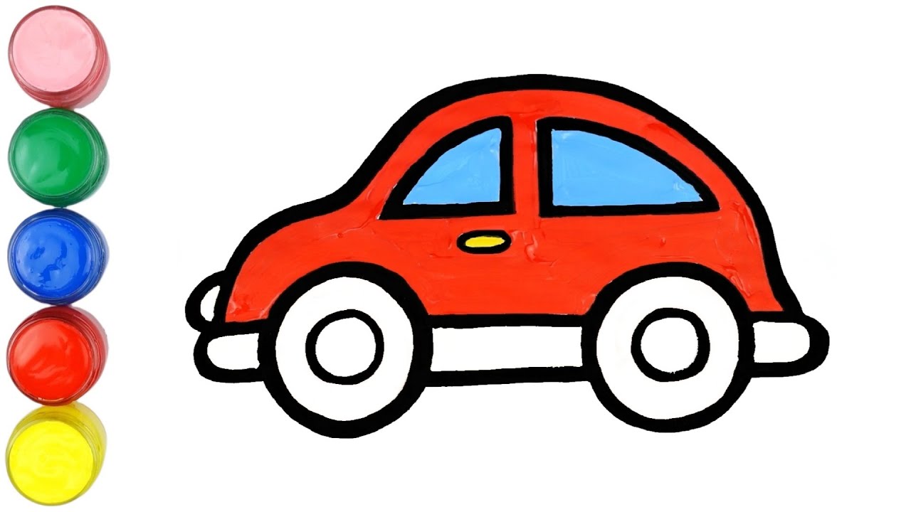 Kırmızı Araba Nasıl Çizilir ? | Çok Kolay Araba Çizimi | Araba Gelir Düt Düt Düt | Kolay Çizimler