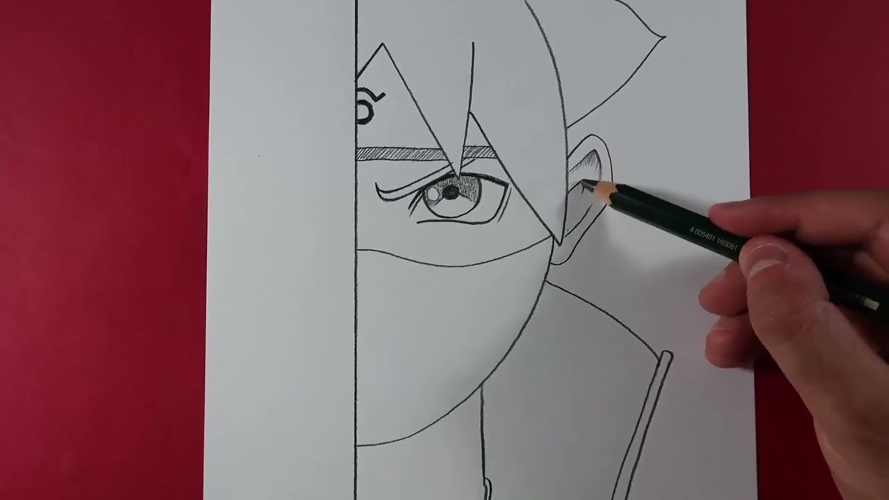 Kolay Karakalem Anime Boruto Uzumaki Çizimi / Kolay Anime Çizimleri m.a çizim