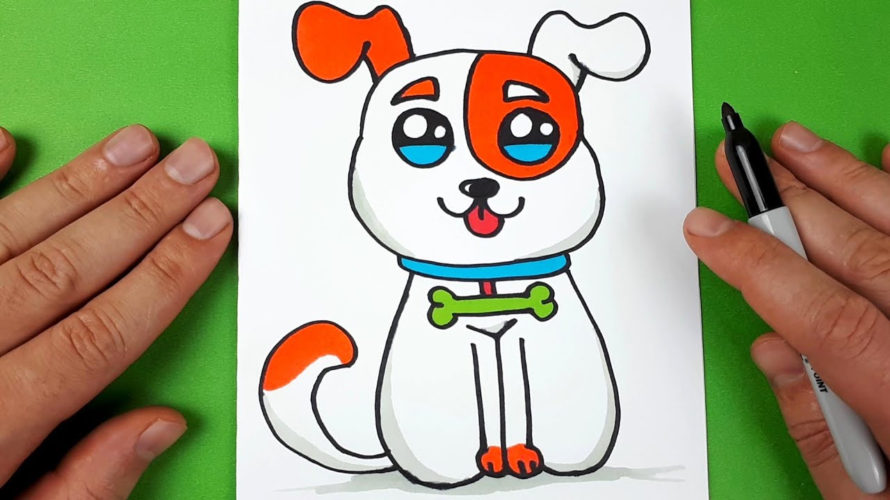 Kolay Köpek Çizimi  Sevimli Köpek Çizimi  Kolay Çizimler  Sevimli Resim Çizimleri