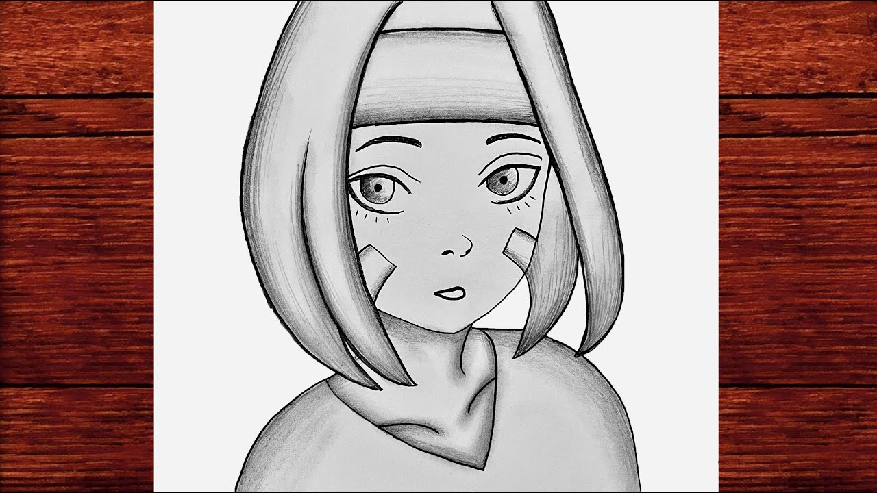 Kolay Yoldan Anime Çizimi Nasıl Yapılır - Adım Adım Karakalem Çizimleri - Çizim Mektebi Anime Resmi