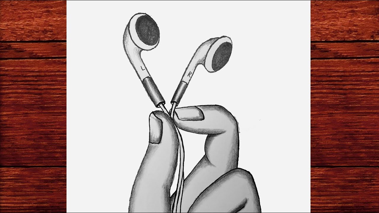Kulaklık Çizimi Kolay Nasıl Çizilir - Adım Adım Karakalem Çizimleri - Çizim Mektebi Easy Drawing