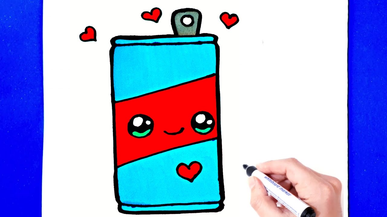 Kutu Kola Çizimi - Sevimli Çizimler - Kola Nasıl Çizilir  - Kolay Çizimler - How to Draw Cola