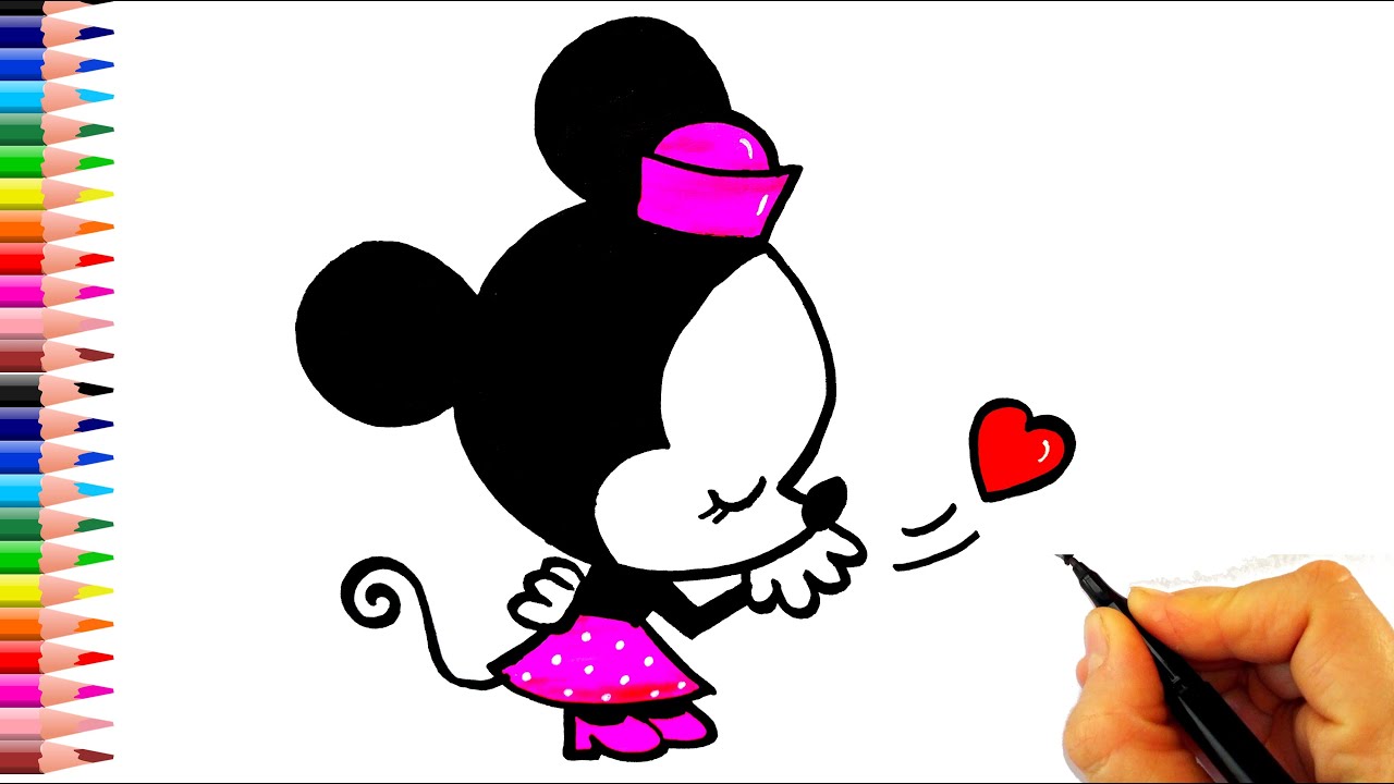 Minnie Mouse Çizimi - Kolay Çizimler - Minnie Mouse Nasıl Çizilir?