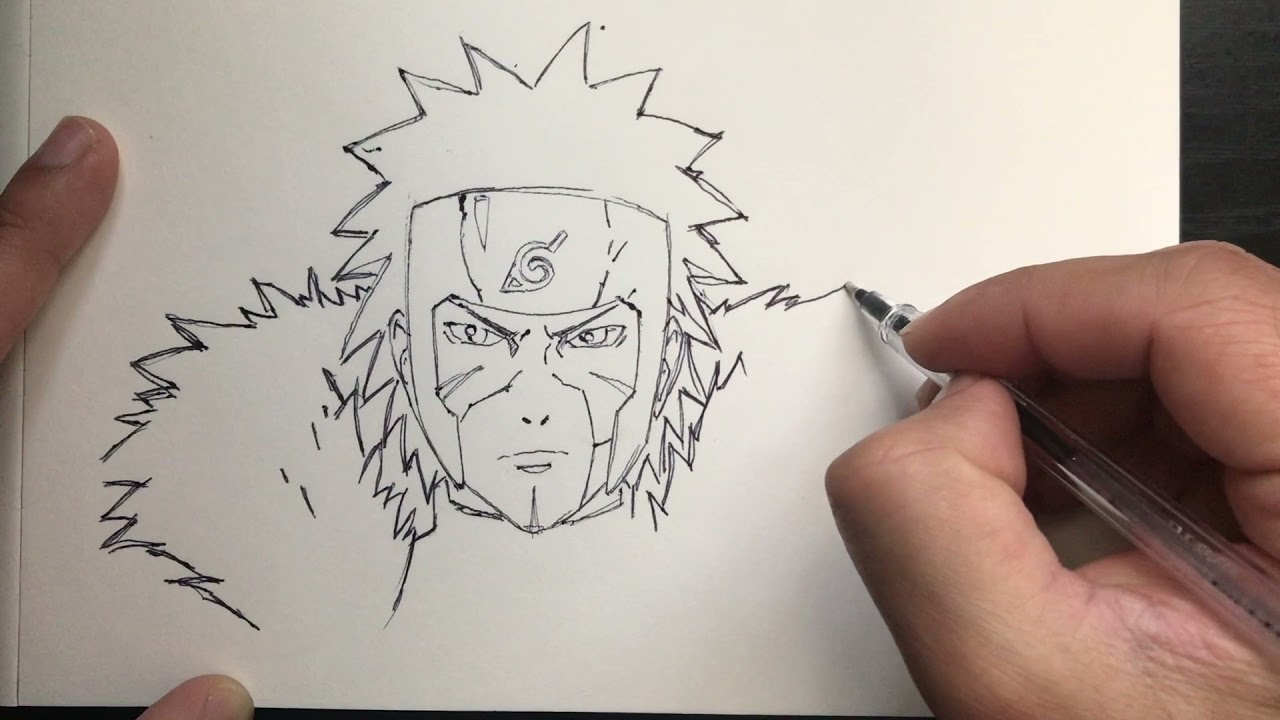 Naruto Topirama Senju drawing | Naruto anime karakter Topirama Senju çizimi