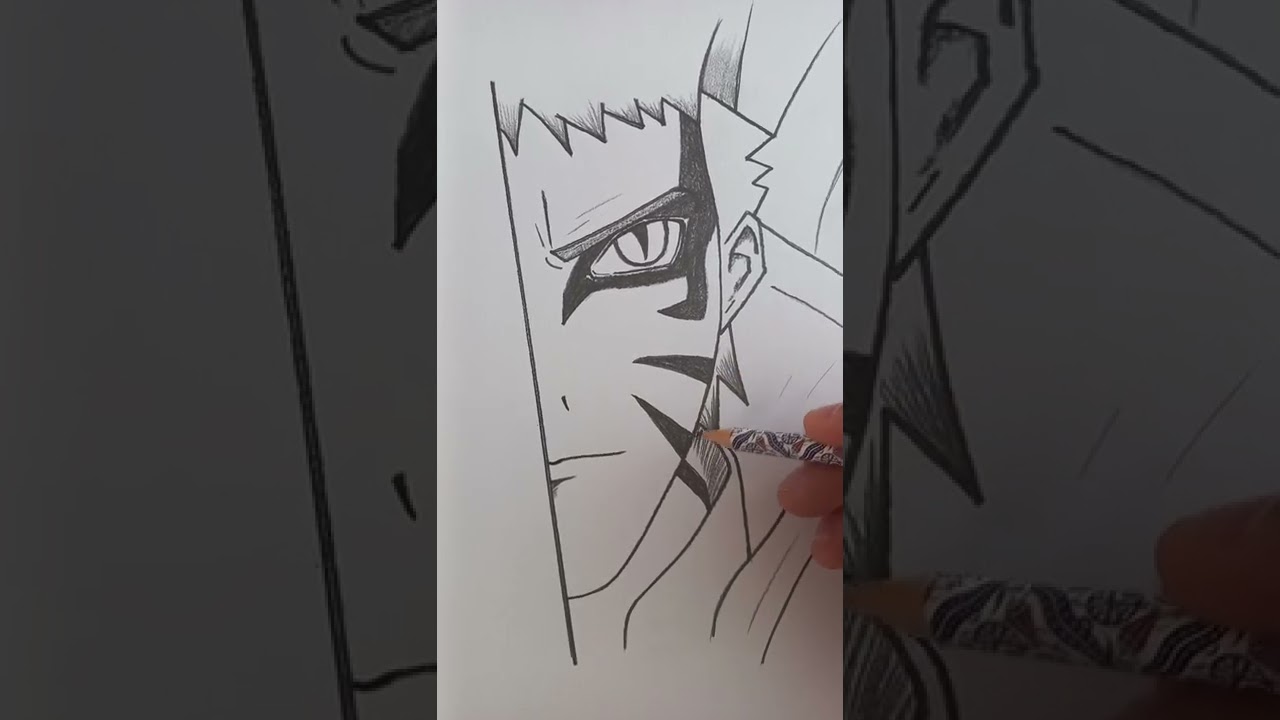 Naruto #kolayçizimler ##karakalemçizimleri #drawing