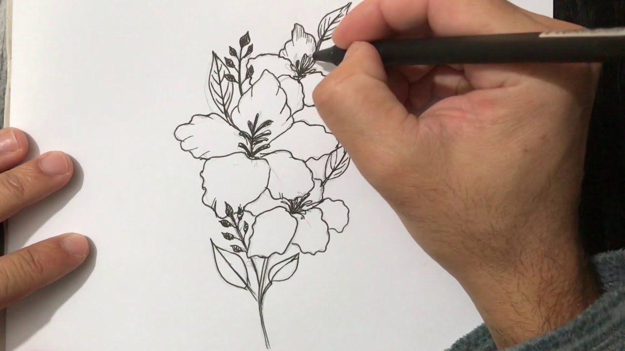 Nasıl çizilir? Çiçek resmi nasıl çizilir | Yeni başlayanlar için çiçek çizimi