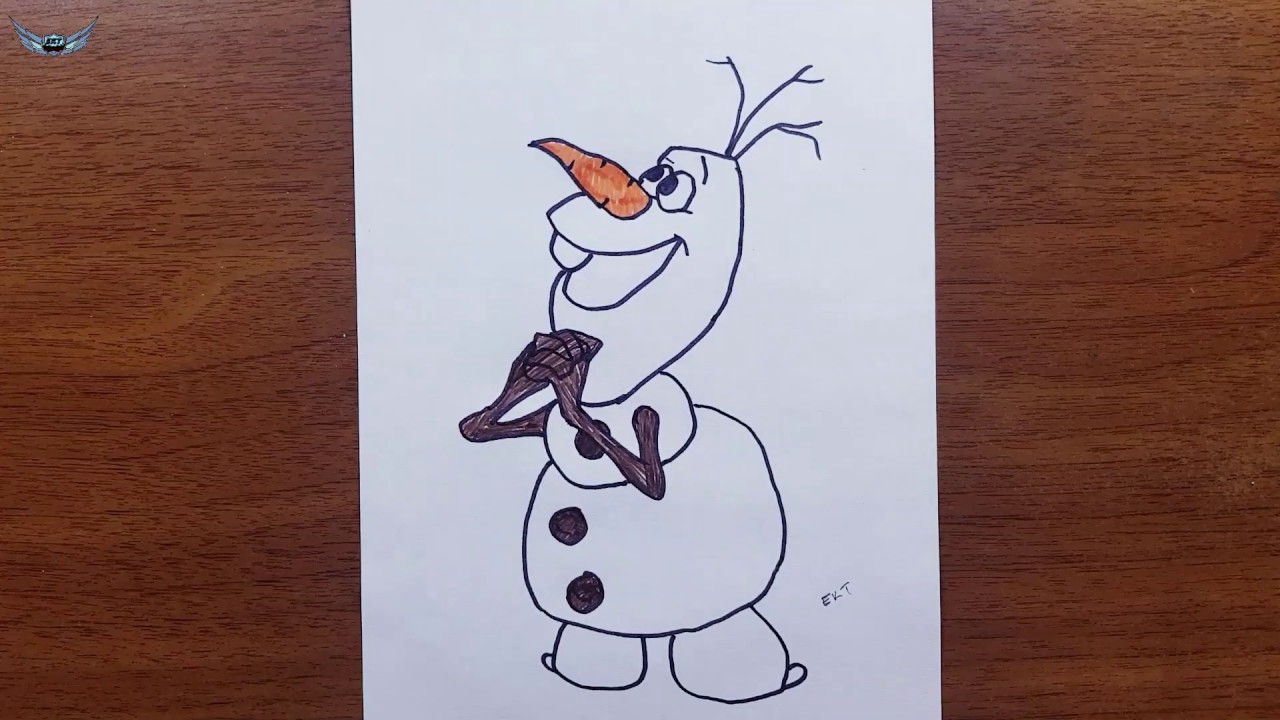 Olaf nasıl çizilir - frozen olaf çizimi - Kolay Resim Çizme
