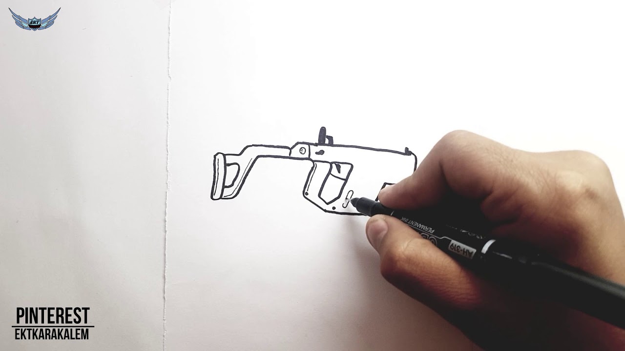 PUBG, Vektör Silah Nasıl Çizilir - Kolay Resim Çizme