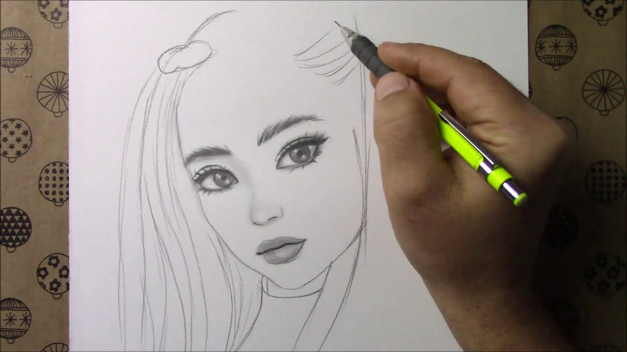 Portre Güzel Yüz Çizimi - Portrait Beautiful Face Drawing