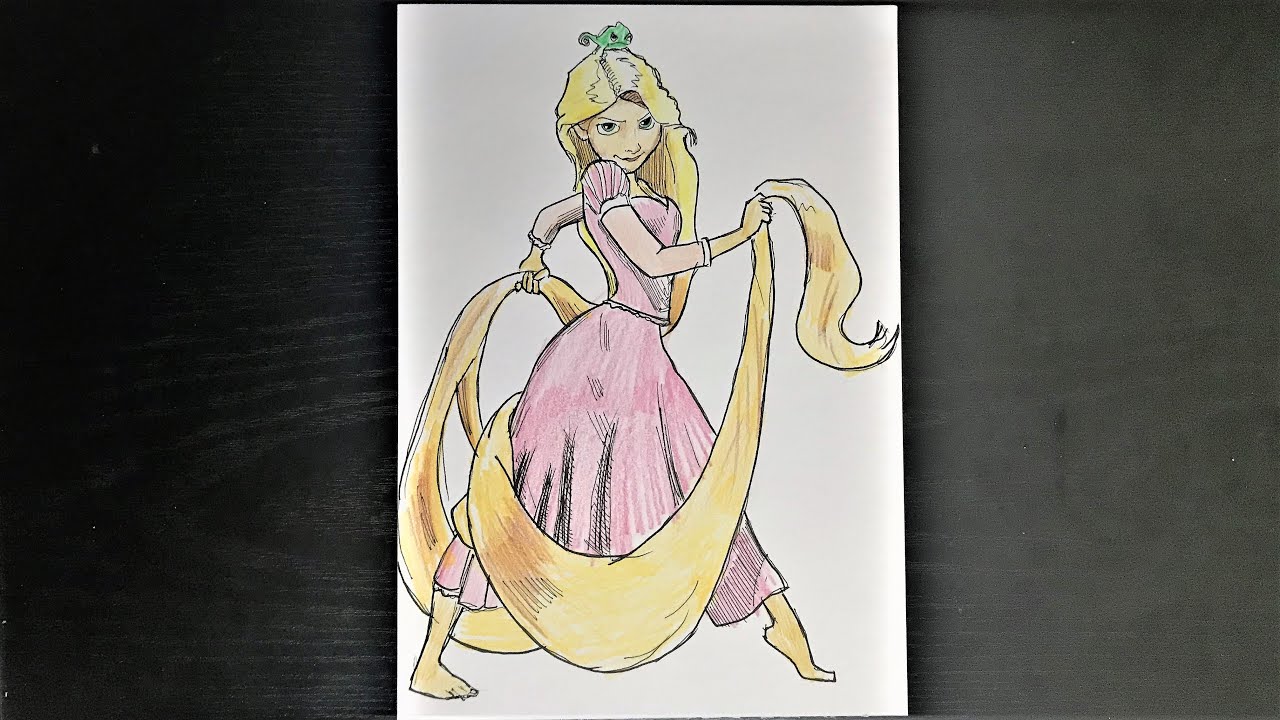 Rapunzel nasıl çizilir | Rapunzel çizimi