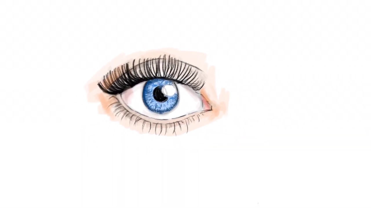 Renkli göz resmi nasıl çizilir? - Colored eye drawing