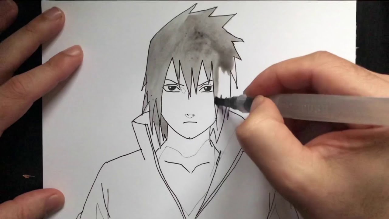 Sasuke uchiha nasıl çizilir | Sasuke uchiha drawing | Anime karakter sasuke çizimi