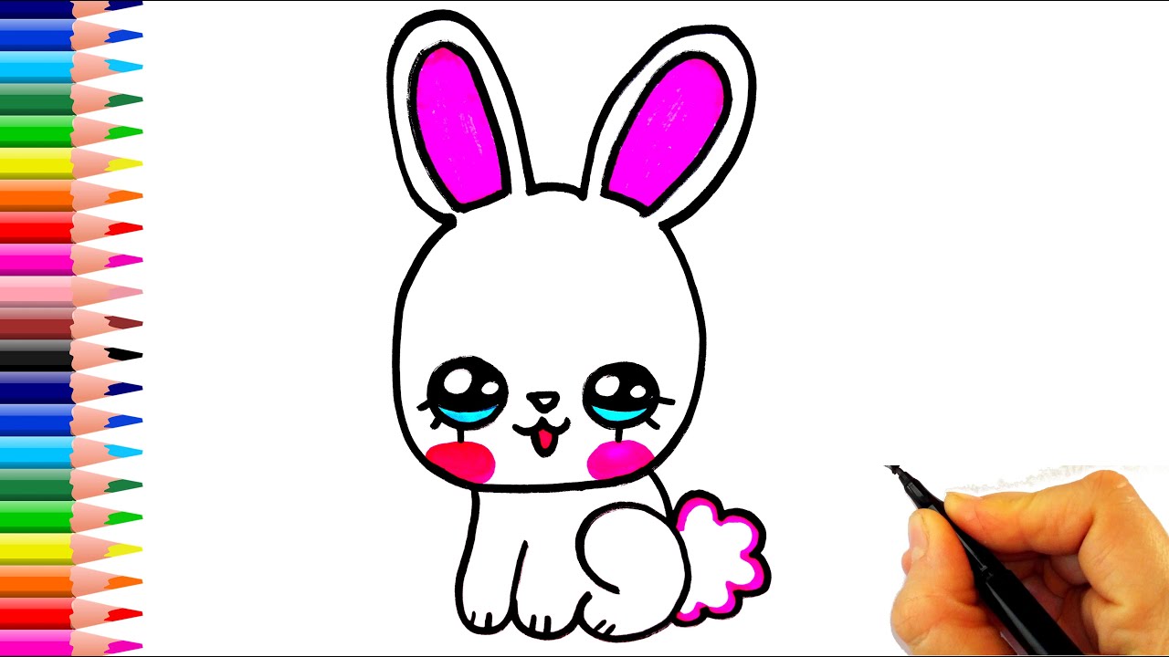 Sevimli Minik Tavşan Nasıl Çizilir? - How To Draw a Cute Rabbit