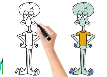 Squidward Çizimi Sünger Bob How to Draw Sponge Bob