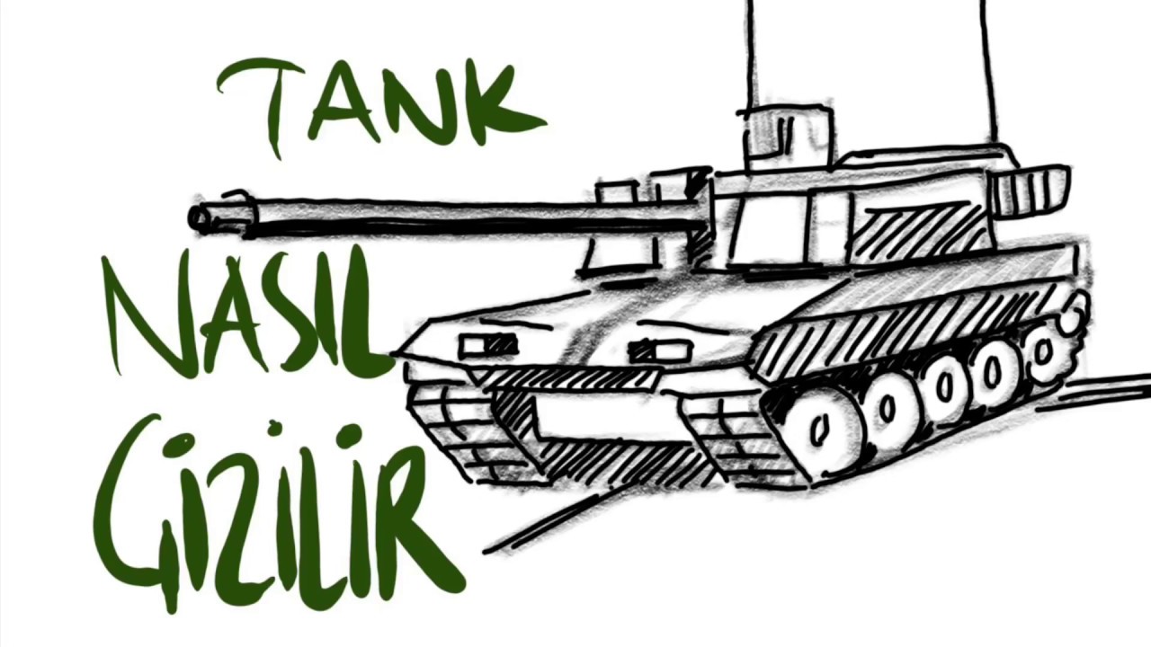 Tank resmi nasıl çizilir - Askeri tank çizimi