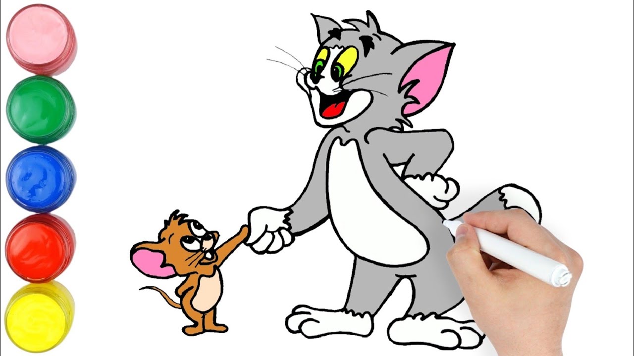 Tom & Jerry Çizim ve Boyaması - WB Kids | Nasıl Çizilir ? | Çocuklar için Boyama Videoları