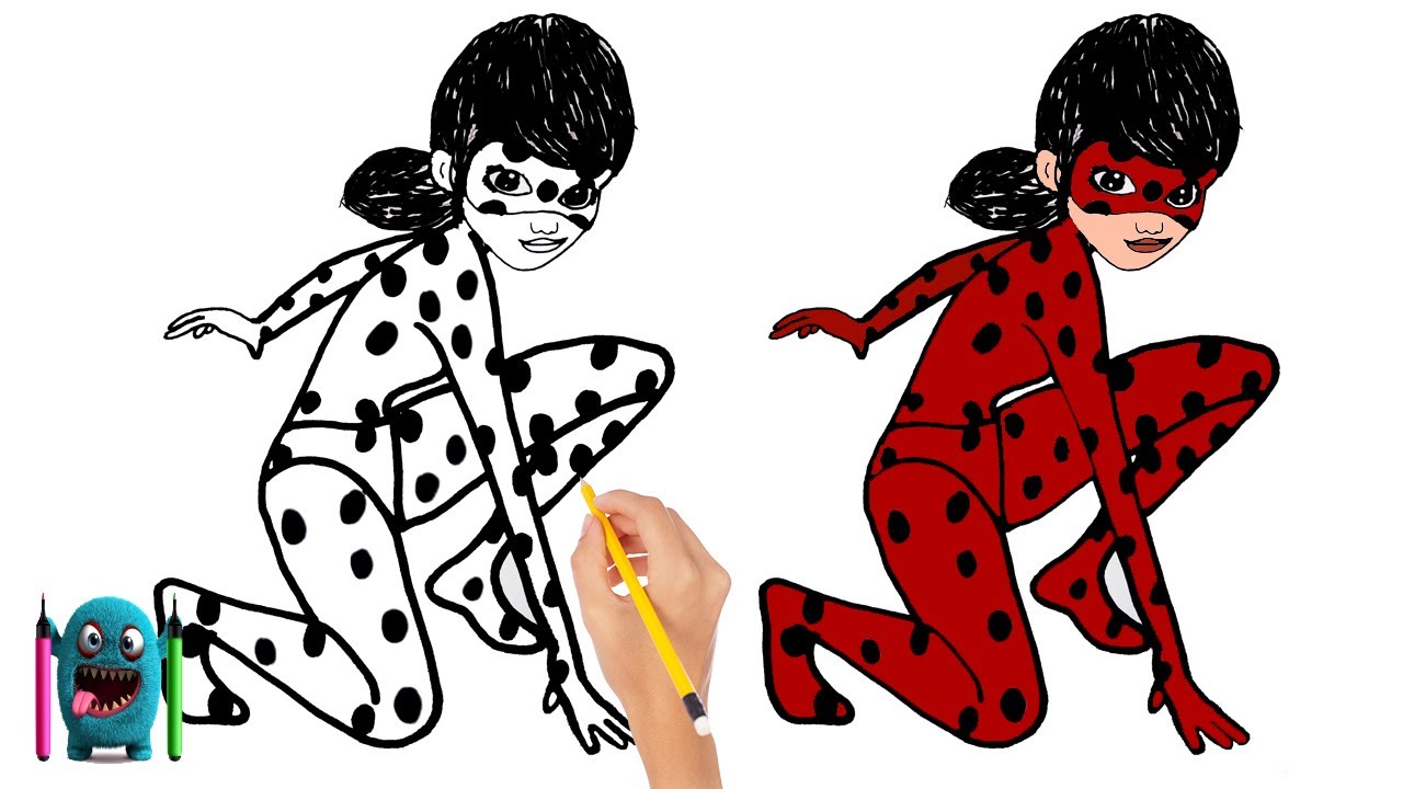 Uğur Böceği Merinet Çizimi How to Draw Miraculous Ladybug