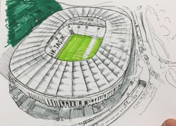 Vodafone arena nasıl çizilir | Beşiktaş stadı vodafone arena çizimi