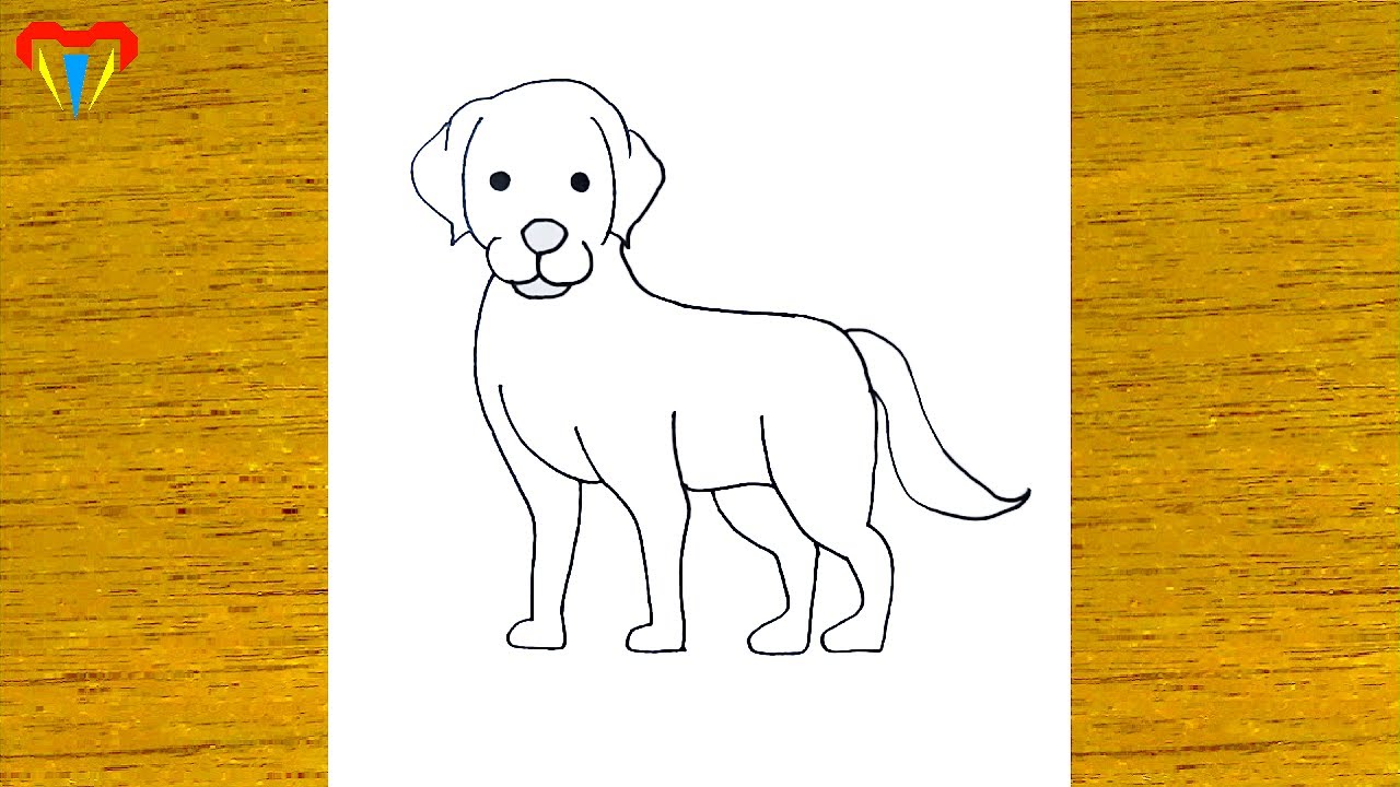 köpek çizimi - kolay hayvan çizimleri - kolay çizimler, basit, sevimli, güzel,  tatlı,  resim