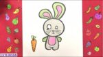Comment dessiner et colorier un lapin mignon facilement étape par étape 7 – Dessin lapin