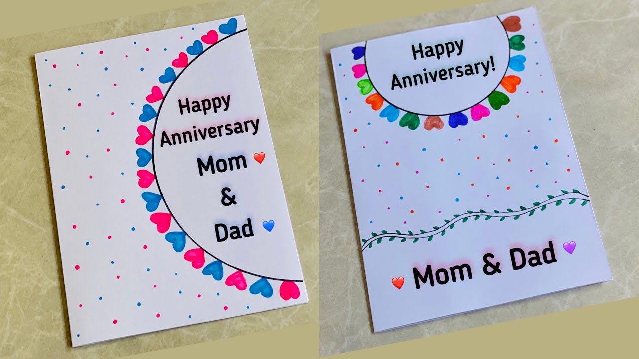 2-white-paper-anniversary-card-ideas-for-parents-easy-anniversary-card-for-mom-dad-no-glue