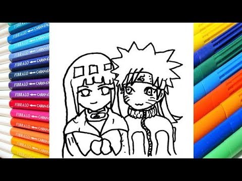 ANIME - Dibujando a Naruto e Hinata Paso a paso