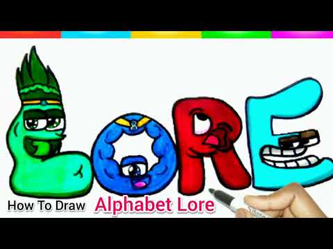 Alphabet Lore | LORE | How To Draw Alphabet Lore | Alphabets