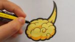 Comment dessiner le nuage magique de sangoku (dragon ball)